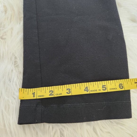 Eileen Fisher Womens Elastic Waist Pull on Pants Sz Small Black Ankle Viscose - Picture 7 of 9
